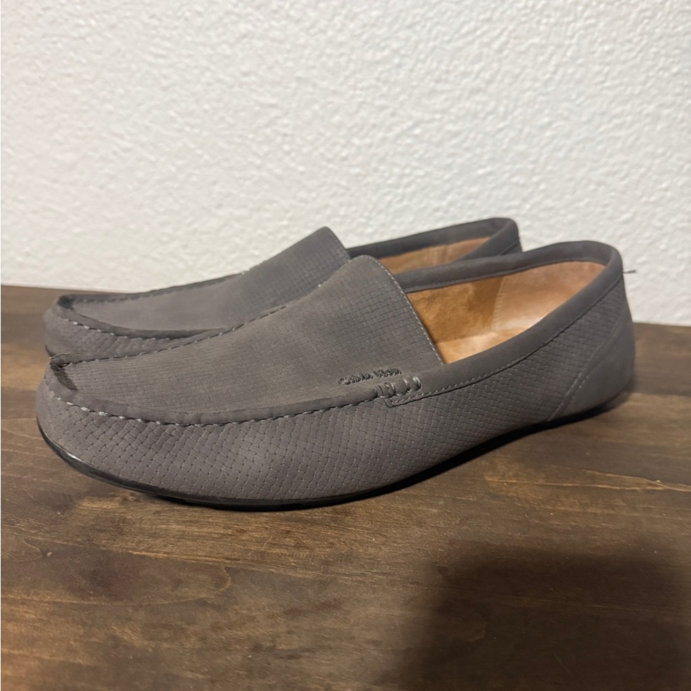 Men’s Calvin Klein Gray Loafers – Size 11 – Slip-On Dress Shoes